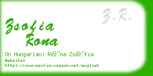 zsofia rona business card